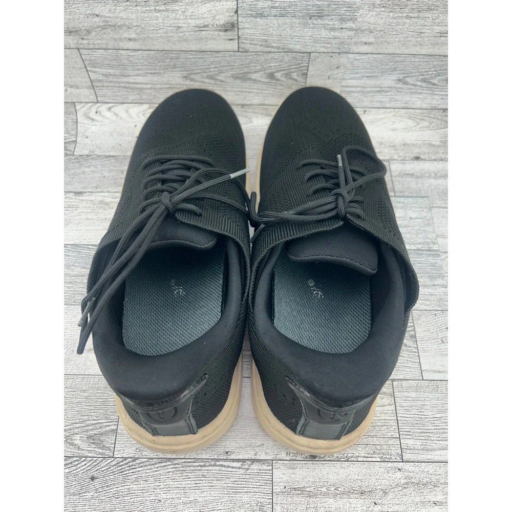 Orthofeet 468 Men Black Knit Wingtip Oxford Shoes Size 10 D Medium Ortho-Cushion
